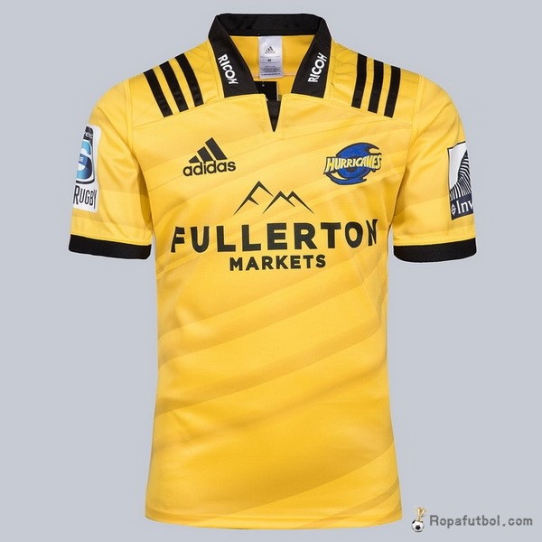 Camiseta Rugby Hurricanes Replica Primera Ropa 2018 Amarillo